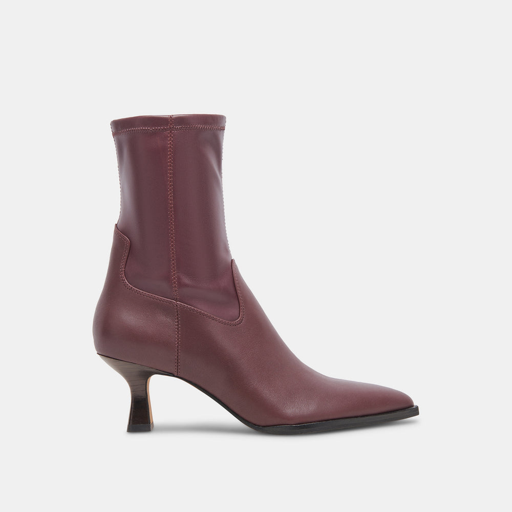 Arya Wine Leather Boots | Dolce Vita Women
