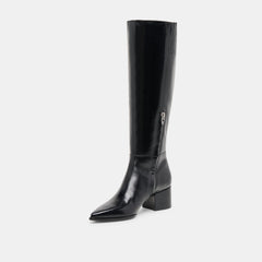 Kirson Black Leather Boots | Women Dolce Vita