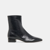 Tarine Black Leather Booties | Women Dolce Vita