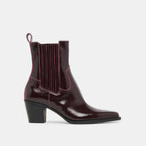 Slim Mulberry Crinkle Patent Booties | Dolce Vita Women