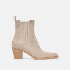 Slim Taupe Suede Booties | Women Dolce Vita