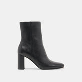 Suzy Wide Black Leather Booties | Women Dolce Vita
