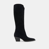 Raj Extra Wide Calf Onyx Suede Boots | Dolce Vita Women