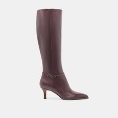 Aldy Mulberry Leather Boots | Women Dolce Vita