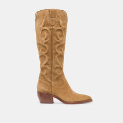 Mirla Lt Brown Suede Boots | Dolce Vita Women