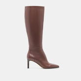 Emmi Chocolate Leather Boots | Women Dolce Vita