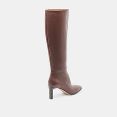 Emmi Chocolate Leather Boots | Women Dolce Vita