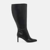 Emmi Black Leather Extra Wide Calf Boots | Dolce Vita Women