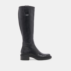 Glory H2O Waterproof Black Leather Extra Wide Calf Boots | Women Dolce Vita