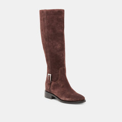 Kilian H2O Waterproof Mahogany Suede Wide Calf Boots | Dolce Vita Women