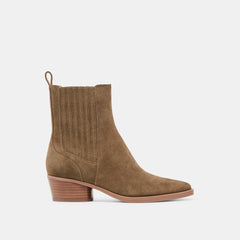Faint H2O Waterproof Olive Suede Booties | Dolce Vita Women