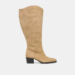 Virona H2O Waterproof Dk Taupe Suede Extra Wide Calf Boots | Women Dolce Vita