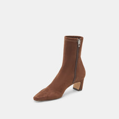 Anika Wide Dk Brown Stella Suede Boots | Dolce Vita Women