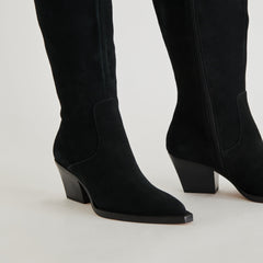 Raj Boots in Onyx Suede | Women Dolce Vita