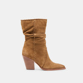 Julith Lt Brown Suede Boots | Women Dolce Vita