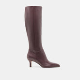 Aldy Mulberry Leather Wide Calf Boots | Women Dolce Vita