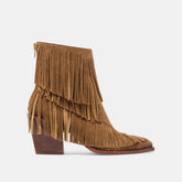 Torey Chestnut Suede Booties | Women Dolce Vita