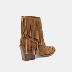 Torey Chestnut Suede Booties | Women Dolce Vita