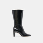 Riggs Wide Calf Black Leather Boots | Dolce Vita Women