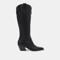 SAMSIN BOOTS BLACK LEATHER | Women Dolce Vita