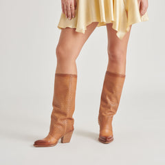 BOONE BOOTS COGNAC LEATHER | Women Dolce Vita