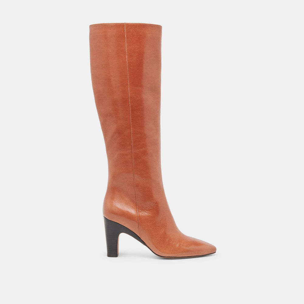 NELAS BOOTS COGNAC LEATHER | Dolce Vita Women