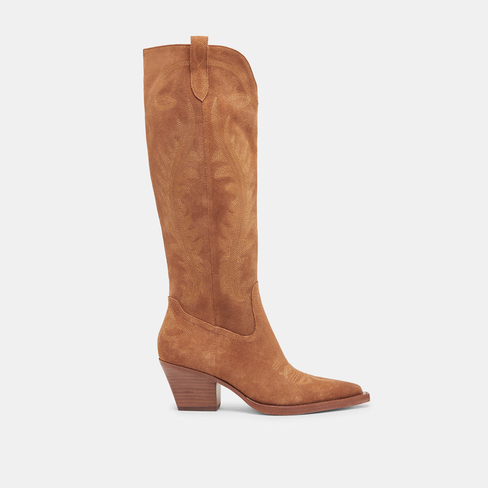RYATT BOOTS PECAN SUEDE | Women Dolce Vita