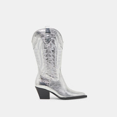 Ryland Extra Wide Calf Silver Boots | Women Dolce Vita