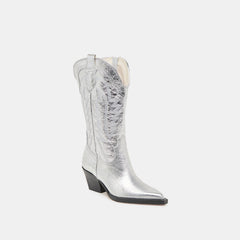 Ryland Extra Wide Calf Silver Boots | Women Dolce Vita