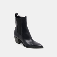 Shadie H2O Waterproof Black Leather Booties | Dolce Vita Women