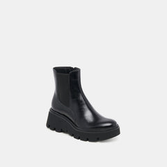 Emmet H2O Waterproof Midnight Crinkle Patent Wide Boots | Women Dolce Vita