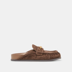 Jodero Dk Brown Suede Flats | Dolce Vita Women