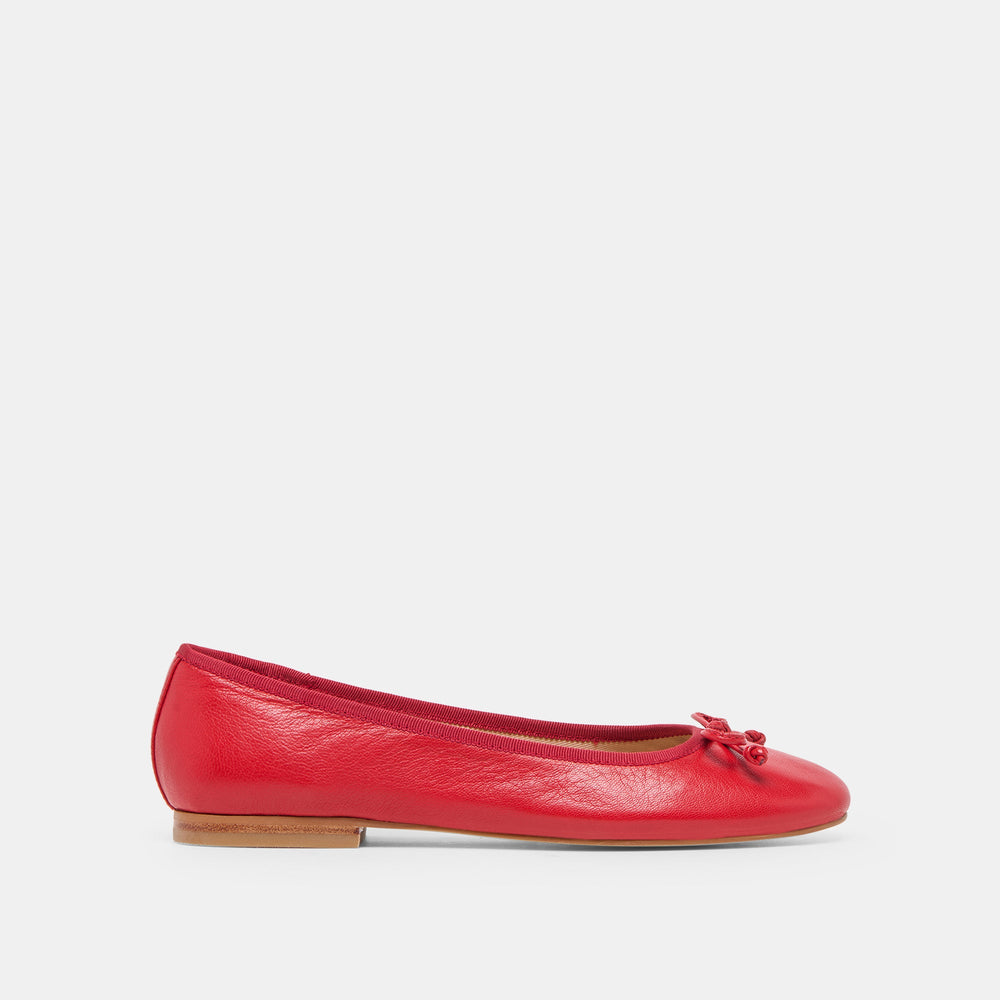 Ritla Cherry Leather Ballet Flats | Dolce Vita Women