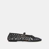 Clair Black Woven Leather Ballet Flats | Dolce Vita Women