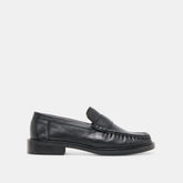 Bodi Black Leather Loafers | Women Dolce Vita
