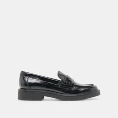 Tiggy Midnight Crinkle Patent Loafers | Dolce Vita Women