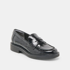 Tiggy Midnight Crinkle Patent Loafers | Dolce Vita Women