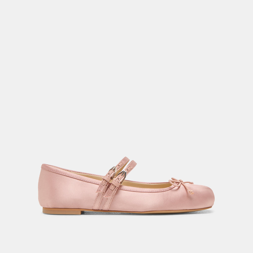 Gibsen Blush Satin Ballet Flats | Women Dolce Vita