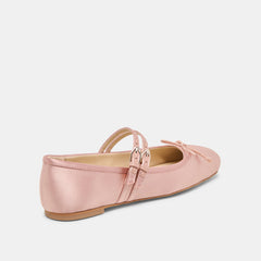 Gibsen Blush Satin Ballet Flats | Women Dolce Vita