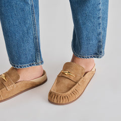 Jodero Lt Brown Suede Flats | Dolce Vita Women