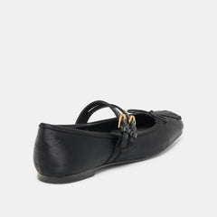 Gibsen Onyx Satin Ballet Flats | Women Dolce Vita