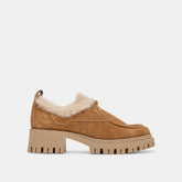 Milza Plush Lt Brown Suede Loafers | Dolce Vita Women