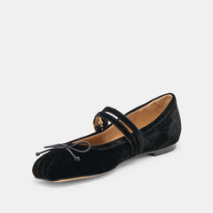 Gibsen Nero Velvet Ballet Flats | Dolce Vita Women