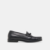 Barney Black Leather Loafers | Dolce Vita Women