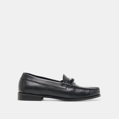 Barney Black Leather Loafers | Dolce Vita Women