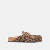 Jodero Brown Leopard Printed Suede Flats | Women Dolce Vita