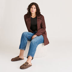 Jodero Brown Leopard Printed Suede Flats | Women Dolce Vita