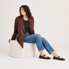 CAELY BALLET FLATS MULBERRY SUEDE | Women Dolce Vita