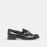 Waylen Midnight Crinkle Patent Loafers | Women Dolce Vita