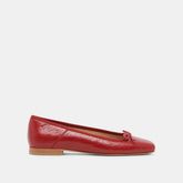 Anisa Ballet Flats RED CRINKLE PATENT | Women Dolce Vita